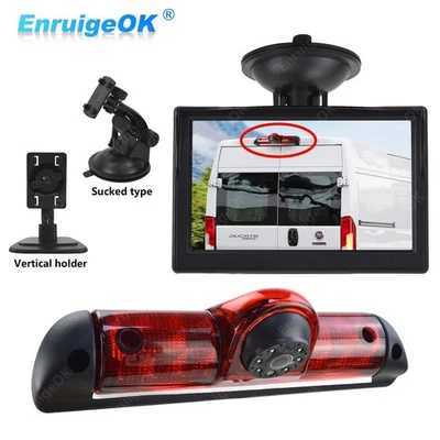 Caméra de Recul LED+5"Écran Pour Citroën Jumper Fiat Ducato Peugeot Boxer Opel - Photo 1/4