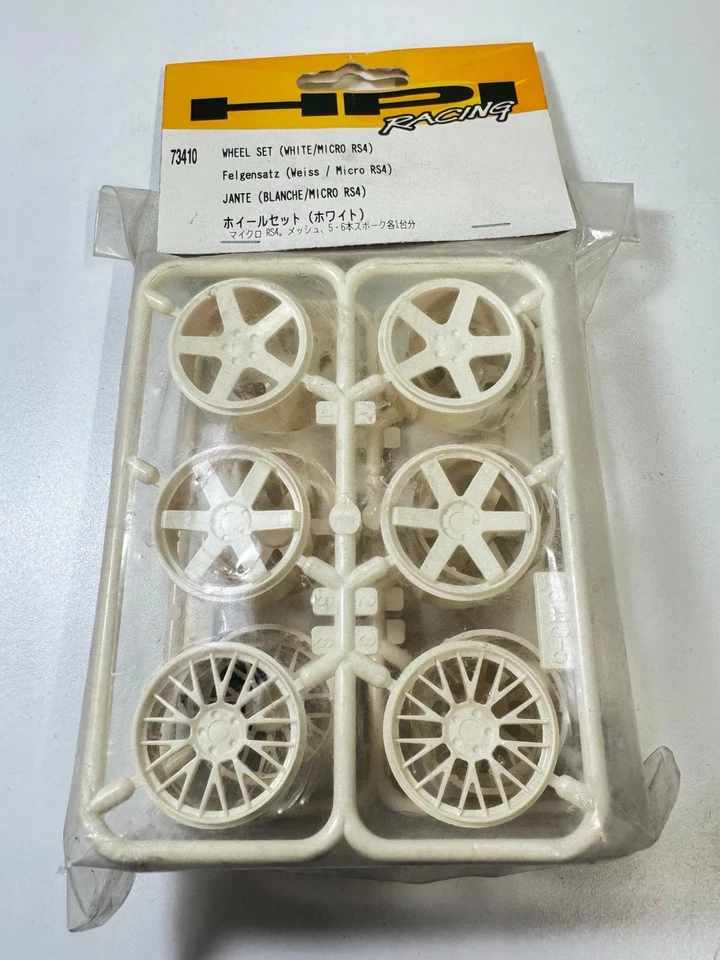 HPI 73410 WHEEL SET (WHITE/MICRO RS4) - Image 1 of 1