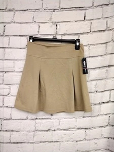 IZOD Girls Khaki School Uniform Pull-on Scooter Skirt NWT Size 12 Regular - Picture 1 of 6