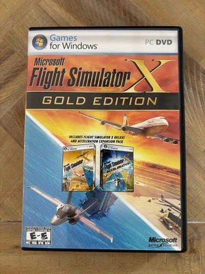 Microsoft Flight Simulator X Gold Edition PC Windows w/Acceleration Expansion - Image 1 of 4