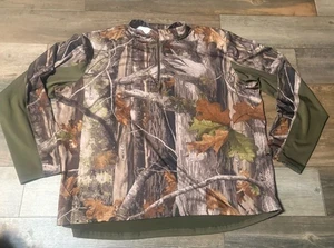 Sports Afield 1/4 Zip REALTREE Camo Men’s Long Sleeve Size 2X. Polyester - Picture 1 of 7