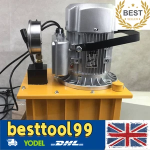 Bomba hidráulica eléctrica 750W 700Bar 7L control de válvula manual de acción simple - Imagen 1 de 16