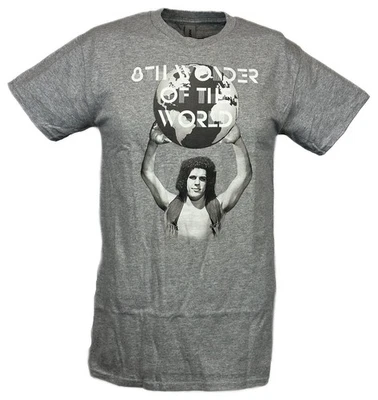 Camiseta gris Andre the Giant Whole World In His Hands para hombre Foto 1 de 4