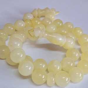 ☀️Natürlicher Baltischer Bernstein Islamisches Gebet 33 Perlen Misbaha Tasbih Rosenkranz 36g 11,6mm📿 - Bild 1 von 24