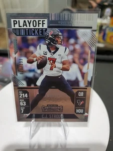 C. J. Stroud 2024 Panini Contenders Playoff Ticket /199 Houston Texans - Bild 1 von 2