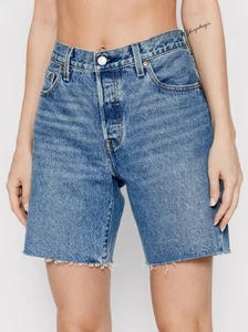 Levi's Damen Shorts 90er 501 Jeans Relaxed Fit Blau W29 - Picture 1 of 5