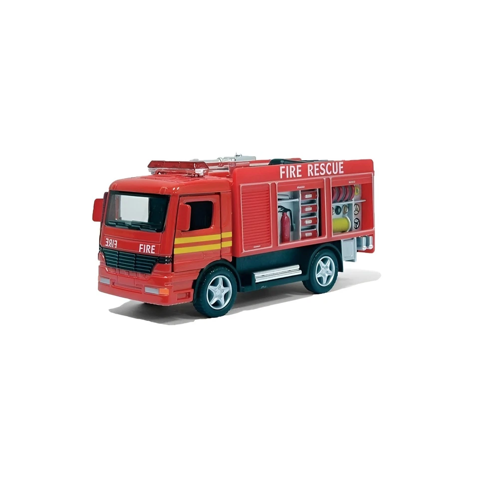 Modellino Auto Vigili del Fuoco. Camion Pompieri Giocattolo in Scala. - Immagine 1 di 4