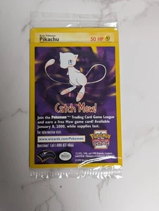 SEALED "Catch Mew" Pokemon PIKACHU Karte Black Star Promo Set #4 Movie WB Stamped - Bild 1 von 2