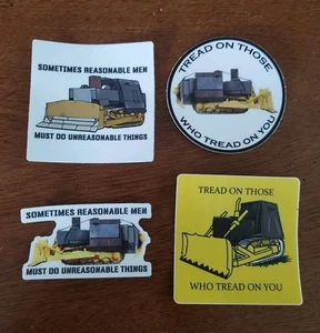 KILL DOZER STICKERS (4) WORLDWIDE 🌐 SHIPPING - Picture 1 of 24