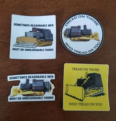 KILL DOZER STICKERS (4) WORLDWIDE 🌐 SHIPPING  - Image 1 of 4