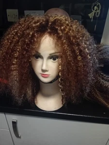 Kinky-curly afro wig human hair - Picture 1 of 16