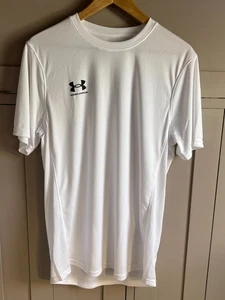 Under Armour Football T-shirt Challenger Fitted | Men's | White/Black | Large | - Picture 1 of 6