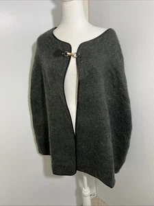 Neu mit Etikett 14th & Union Damen Poncho grau Herbst Capelet, Einheitsgröße Dark Academia " - Bild 1 von 5