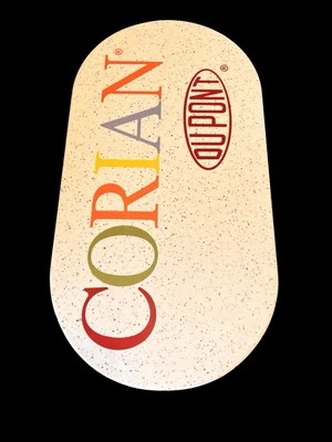 Tabla de cortar tabla de publicidad de superficie sólida CORIAN DuPont 28” X 15”  Foto 1 de 4