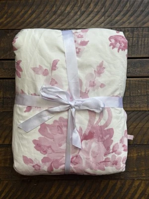 Pottery Barn Teen LoveShackFancy Jardín Damasco Cortina Ajustada 52"x 96" Rosa Nuevo sin Etiquetas Foto 1 de 3