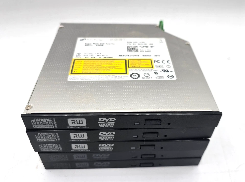 Lote de 5 Grabadoras Múltiples Grabadoras de DVD Delgadas Dell SATA GT60N 8XKHY C32 Genuinas OEM Foto 1 de 4