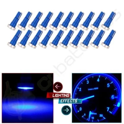 20x 74 85 T5 Blue High Power LED Bulb For Instrument Dashboard Speedometer Lamp - Image 1 of 4