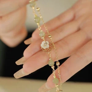 Chinese Style Fashion Elegant Exquisite Double-layer Flower Beaded Bracelet - Picture 1 of 11