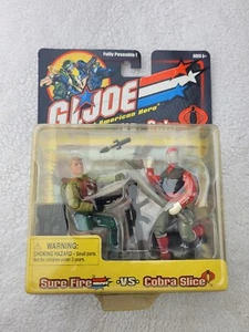 GI Joe Sure Fire vs Cobra Slice 2 Pack Figur Set Neu in Box 2002 Hasbro - Bild 1 von 7
