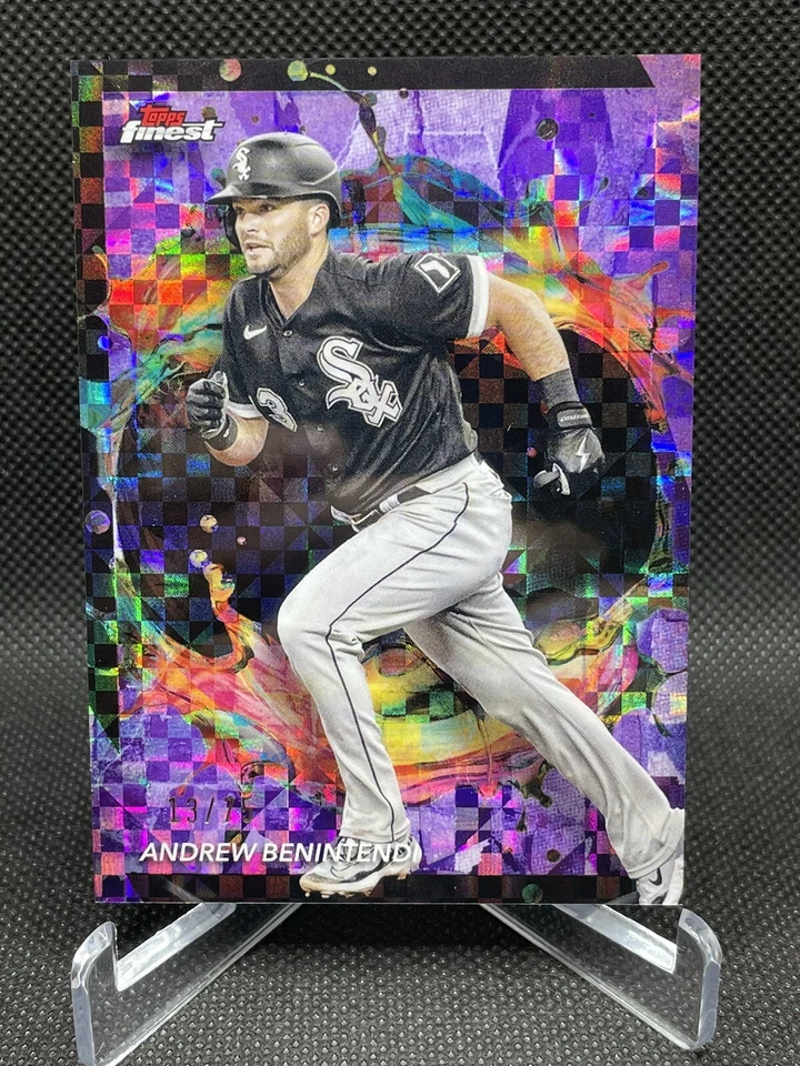 2024 Topps Finest Rare Purple Checkerboard Andrew Benintendi #261 13/75 CWS - Image 1 of 3