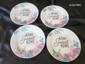Royal Norfolk Bread Plates Spring Theme Set of 4 (Free Shipping with 6 items) - Picture 1 of 4