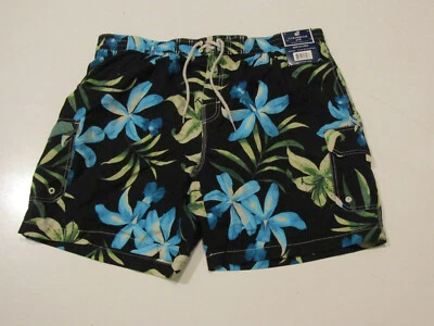 Nuevo con etiquetas Pantalones Cortos de Natación Para Hombres CARIBBEAN JOE Negros Florales Traje de Baño Talla XXL Foto 1 de 2