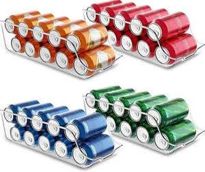 Utopia Kitchen Clear Soda Can Organizer - Fridge Pack of 4, - Picture 1 of 7