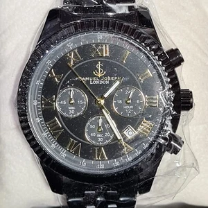 Samuel Joseph Speed Exquisite Black Men's Watch | SJ0015 - New With Box and Tags - Picture 1 of 7