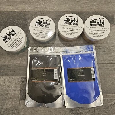 Stardust Micas And Nature's Oil Pigment Powder Lot - Image 1 of 4