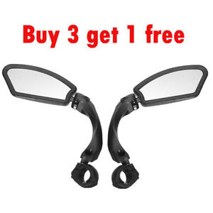 Bicycle Bike Cycle Handlebar Rear View Mirrors Rearview Rectangle Back Mirror~~