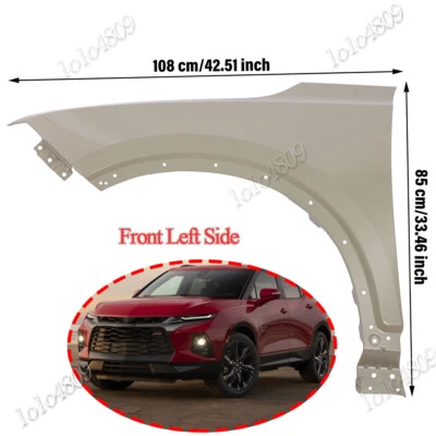 New Front Fender For 19 20 2021 2022 Chevrolet Blazer Left/ Driver Side Foto 1 de 4