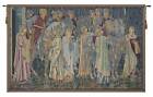 William Morris - Départ des Chevaliers - Grande tapisserie italienne suspendue au mur
