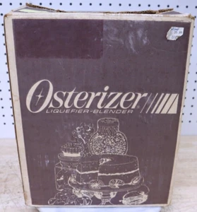 New Old Stock 1970's NOS Vintage Osterizer Liquefier Blender White & Beige USA - Picture 1 of 9