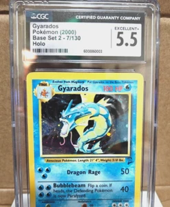 Gyarados Base Set 2 - 7/130 (2000) - Holographic - Rare - CGC Graded 5.5 - Picture 1 of 4