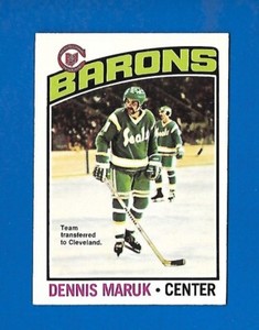 1976-77 OPC #86 DENNIS MARUK ROOKIE RC CLEVELAND BARONS SEALS O PEE CHEE NHL