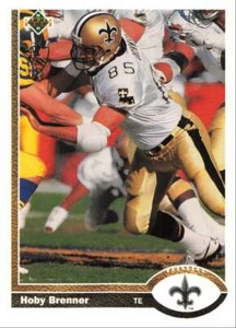 1991 Upper Deck Football Hoby Brenner New Orleans Saints #391 - Picture 1 of 2