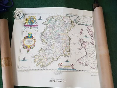 Póster Guinness Original Hibernia Regnvm Vulgo Irlanda Impreso por John... Foto 1 de 4