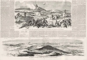 Guardia Imperial de Napoleón III Voltigeur Batalla de Solferino Junio 1859 Impreso - Imagen 1 de 1