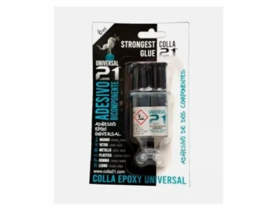 Colla21 colla professionale epossidica bicomponente mini siringa 6 ml modellismo - Immagine 1 di 4