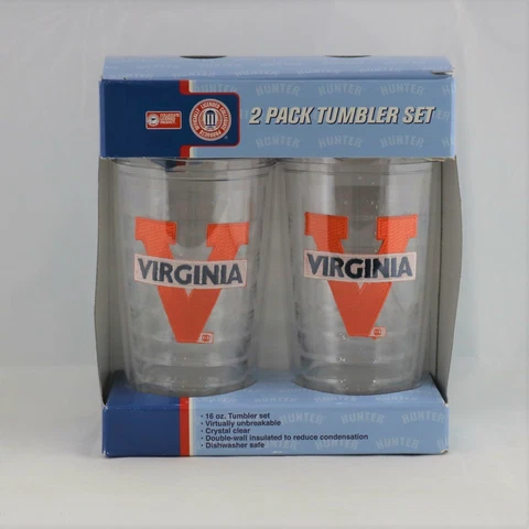 Virginia Cavaliers NCAA Officially Licensed Hunter 2pk 16oz Tumbler Cover