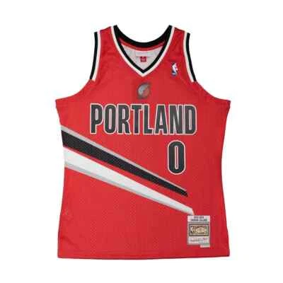 Mitchell & Ness NBA Alternate Jersey Trail Blazers 2012 Damian Lillard Blue*NEW* - Image 1 of 4