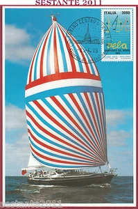 ITALIA MAXIMUM MAXI CARD ROMA 706 CAMPIONATI MONDIALI DI VELA 1989 TORINO B876 - Imagen 1 de 1