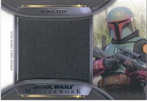 2021 Star Wars Masterwork JCR-BF Boba Fett Pants Jumbo Sourced Fabric Relic Card - Picture 1 of 1
