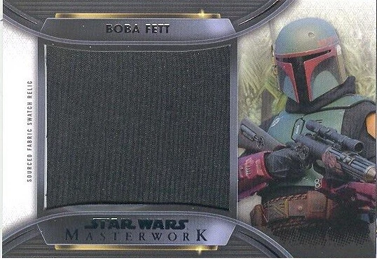 2021 Star Wars Masterwork JCR-BF Boba Fett Pants Jumbo Sourced Fabric Relic Card - Image 1 of 1