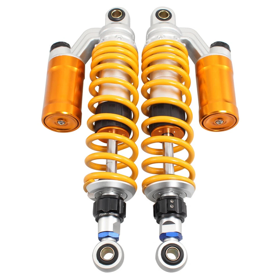 330mm Rear Suspension Air Shock Absorbers Gold Universal For Suzuki Yamaha Honda — 第 1/4 张图片