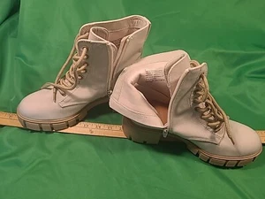 Size 8 Lace Up Boots - Oat Taupe - Picture 1 of 15