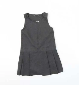 F&F Girls Grey Polyester Blend Dress Size 3 Years - s - Picture 1 of 12