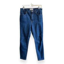 Everlane High Rise Skinny Jeans in Medium Dark Wash Stretch Size 30