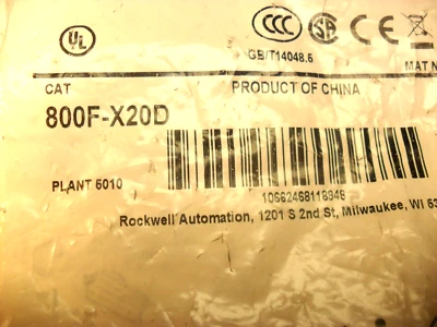qty 10 - Allen Bradley 800F-X20D Contact Block New Factory Bag USA SELLER - Image 1 of 4
