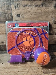 Clemson Tigers Mini Basketball And Hoop Set - Picture 1 of 5